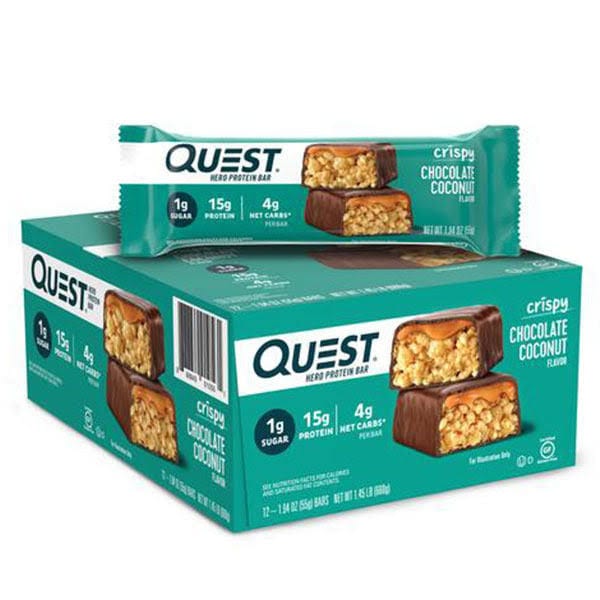 Quest hero protein bar box chocolate coconut - Nutritional Supplement Store NJ - Best Vitamins online New Jersey - fitland.nj