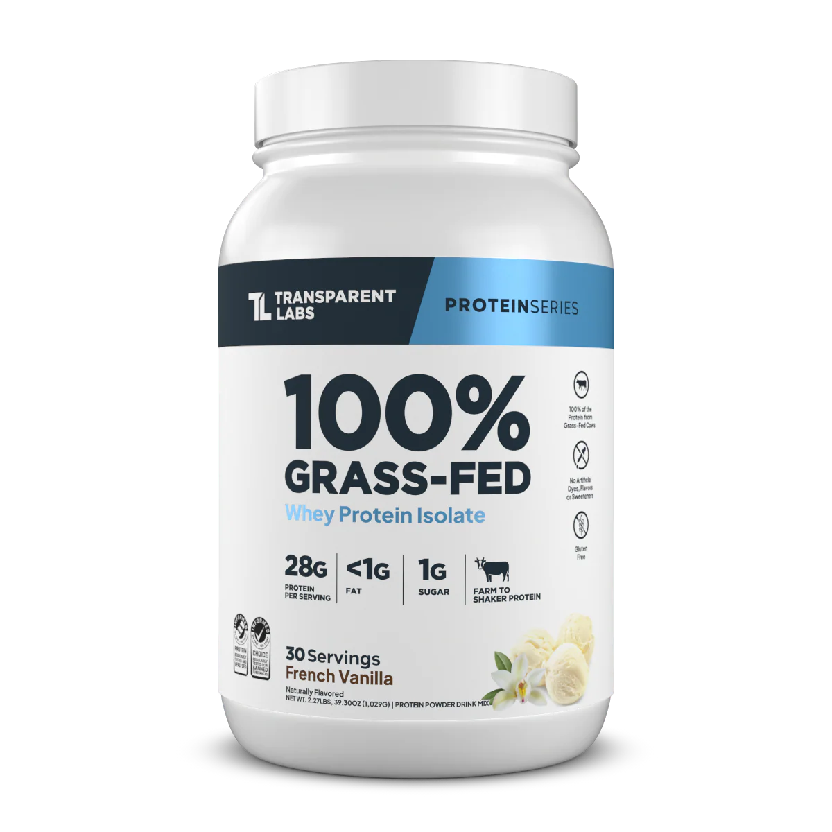 100% Grass-fed whey isolate protein