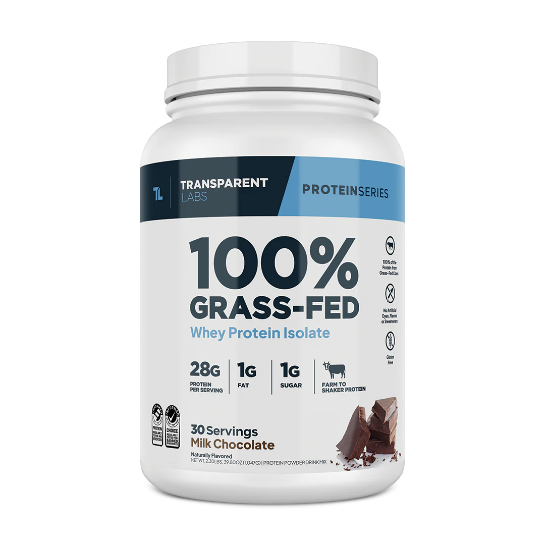 Whey Protein Isolate
100% Grass-Fed