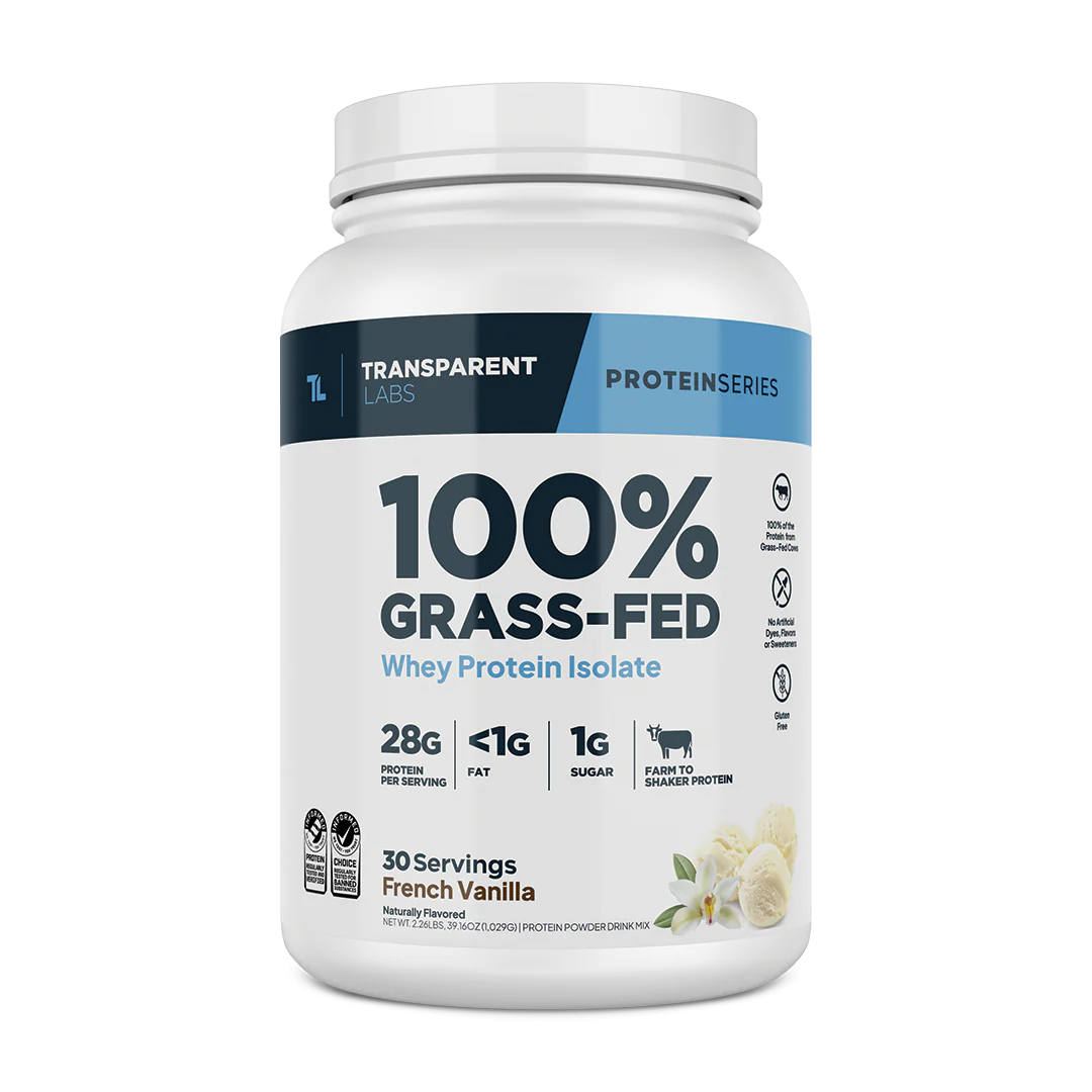 Whey Protein Isolate
100% Grass-Fed