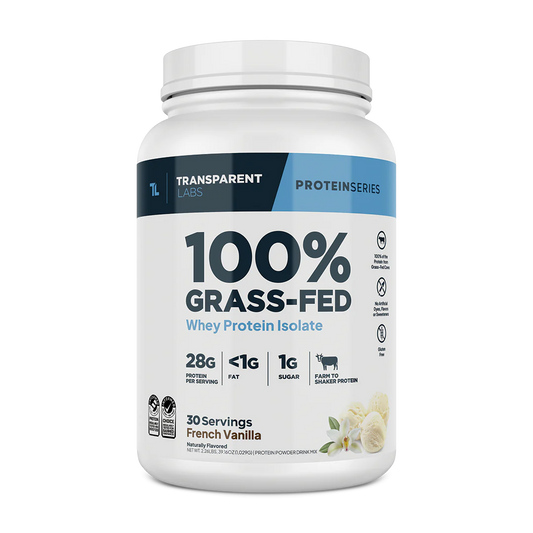 Whey Protein Isolate
100% Grass-Fed