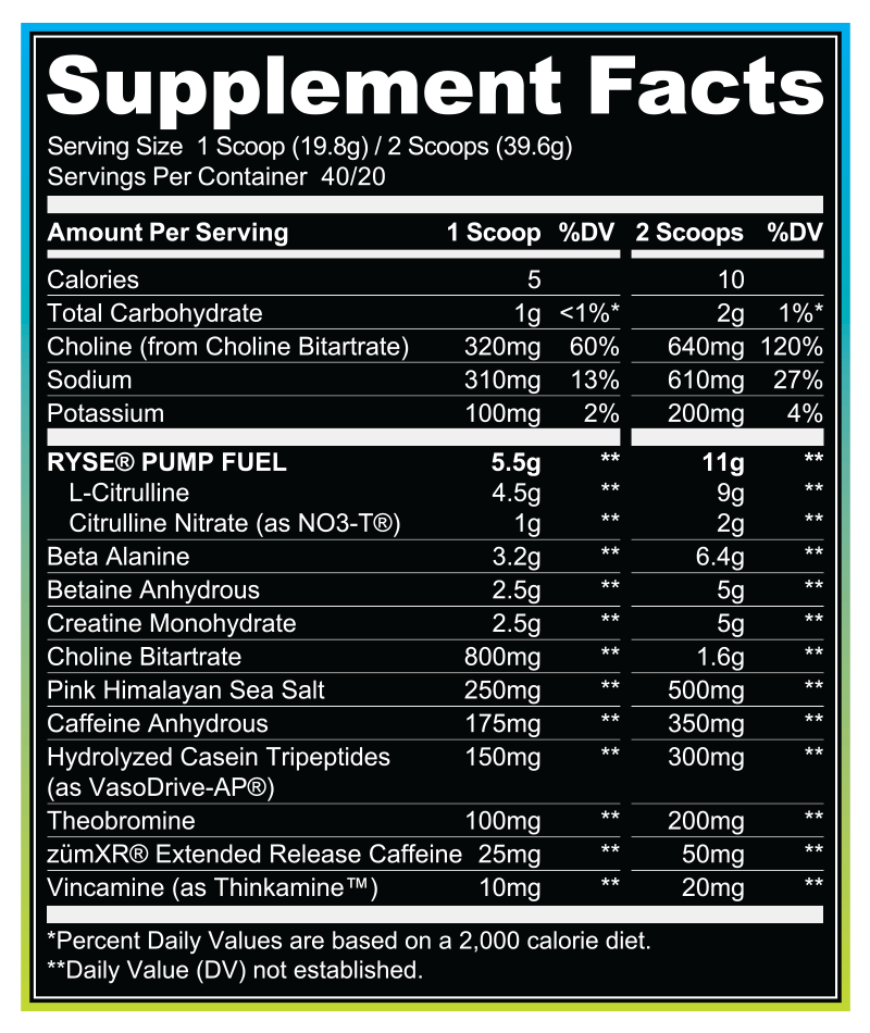 RYSE GODZILLA PRE-WORKOUT