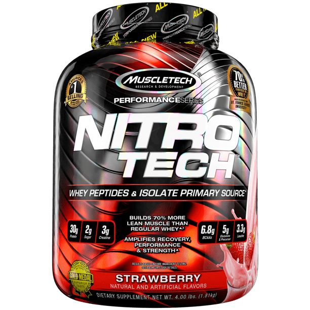 NITROTECH WHEY 4lbs - Nutritional Supplement Store NJ - Best Vitamins online New Jersey - fitland.nj